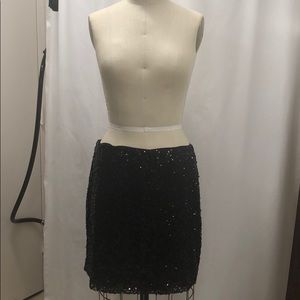 H&M black sequin skirt size M